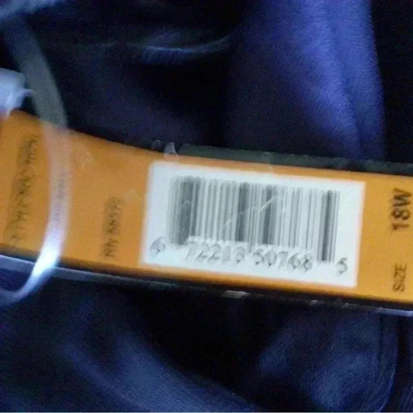 ILE EVENING Jeweled Cap Sleeve Jersey Navy Maxi Dress Cutout Ruching Formal 18W - Picture 12 of 14